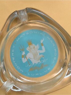 Matson Line Monterey Matsonia Glass Ashtray